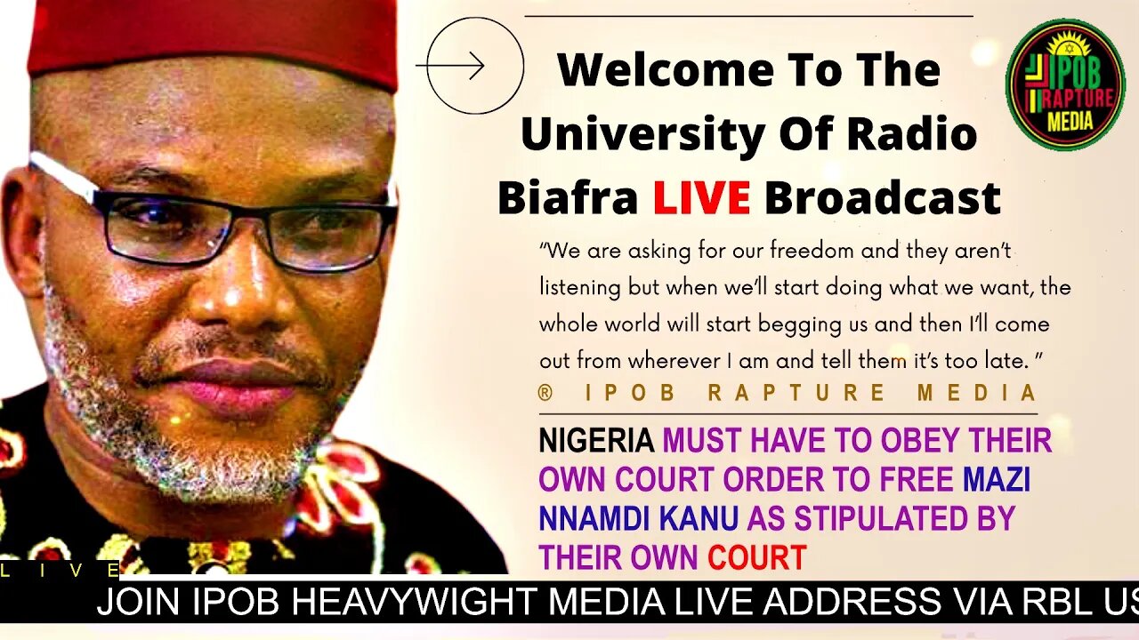 JOIN IPOB HEAVYWIGHTS MEDIA LIVE BROADCAST VIA RBL USA 1 | HOST: MAZI ALOZIE | DEC 20, 2022