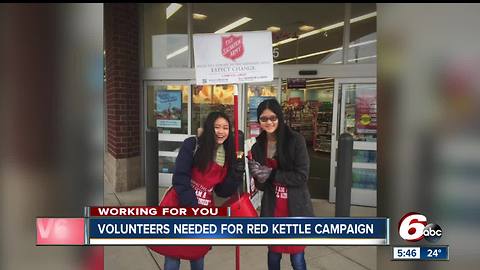 Volunteers needed for Salvation Army's Red Kettle campaign