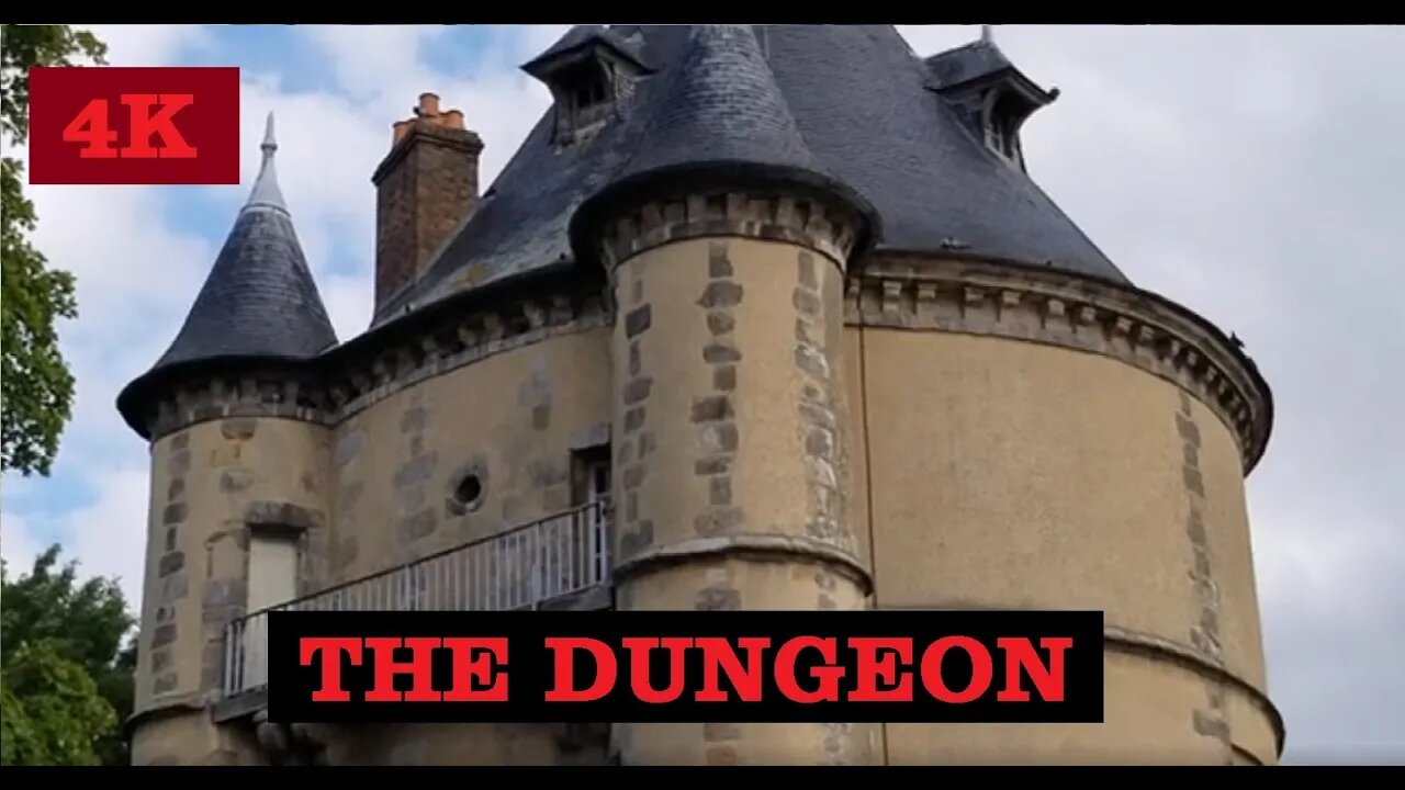 4K TOUR THE MEDIEVAL DUNGEON Paris REGION France /south of Paris France