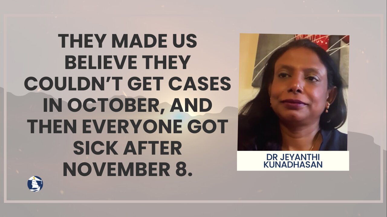 They made us believe they couldn’t get cases in October. Then everyone got sick after November 8.