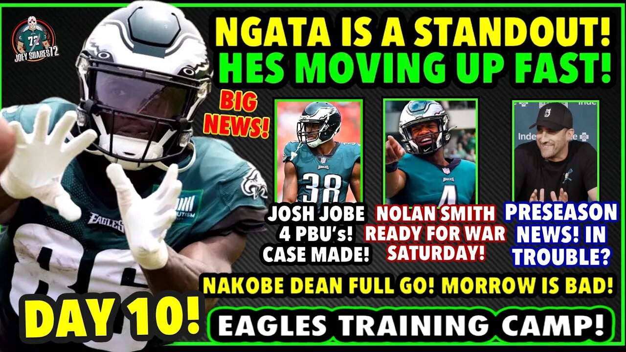 THIS WR IS UNSTOPPABLE IN EAGLES CAMP! NGATA! DEAN IS BACK! JOSH JOBE MAKING PLAYS!