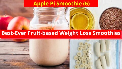 Best Ever Fruit-based Weight Loss Smoothies Apple Pi- Smoothie Diet Recipe #shorts