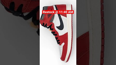 Air Jordan 1 : Lost and Found Restocks at 11: 40 AM on SNKRS. #sneaker , #summer