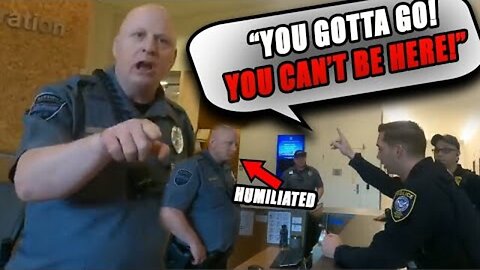 Aggressive Federal Security Officer Sent PACKING by Federal COP