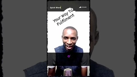 Your Way To Fulfilment