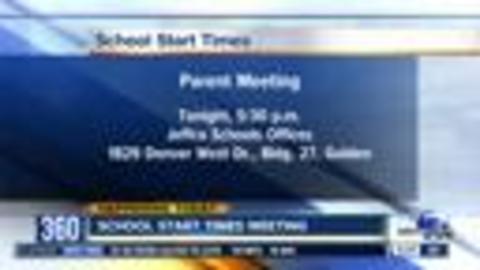 School start times in Jeffco