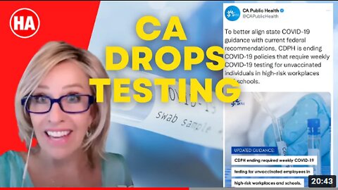 CALIFORNIA DROPS ALL COOTIES TESTING