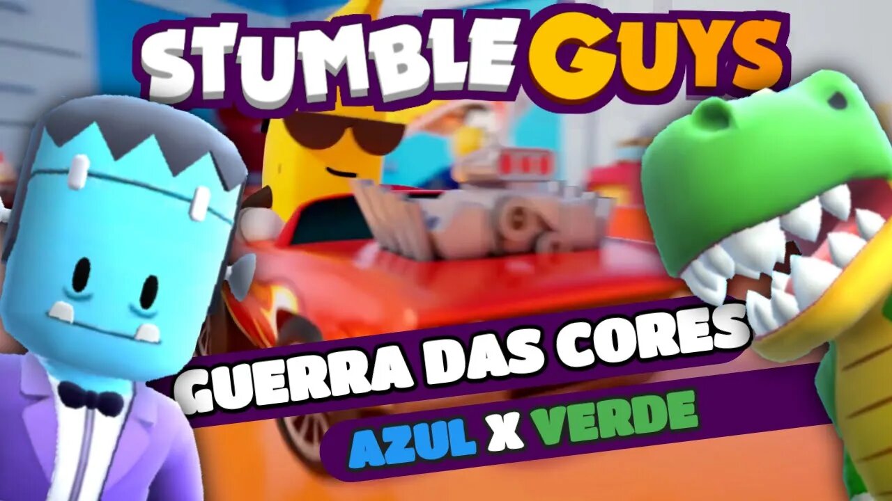 #stumbleguys ,GUERRA DAS CORES AZUL X VERDE