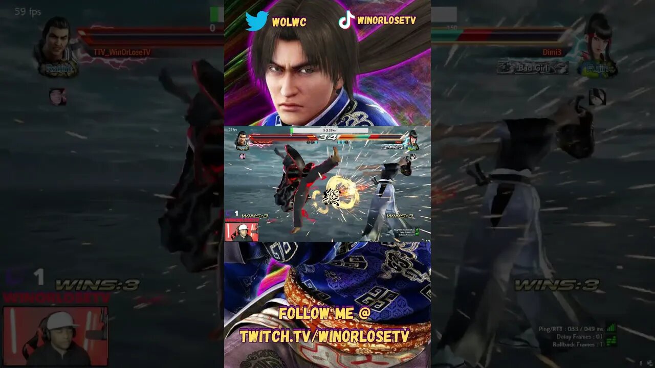 Tekken 7 Lei Wulong Match Highlight #81 #shorts #tekken7