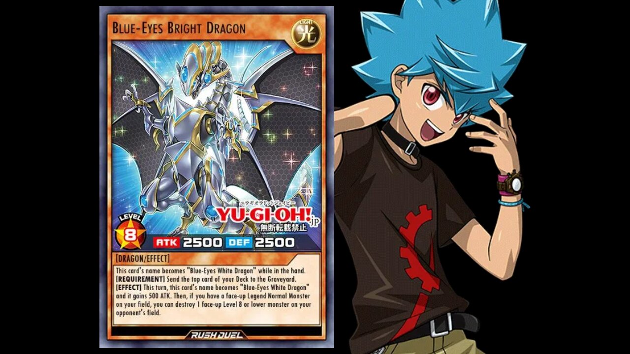 Yu-Gi-Oh! Duel Links - Luke Summons Blue-Eyes Bright Dragon x Street Replay Duel