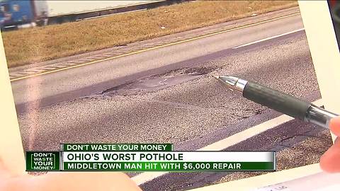 Ohio's worst pothole