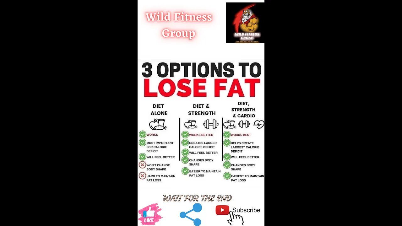 🔥3 options to lose fat🔥#shorts🔥#viralshorts🔥#fitnessshorts🔥#wildfitnessgroup🔥