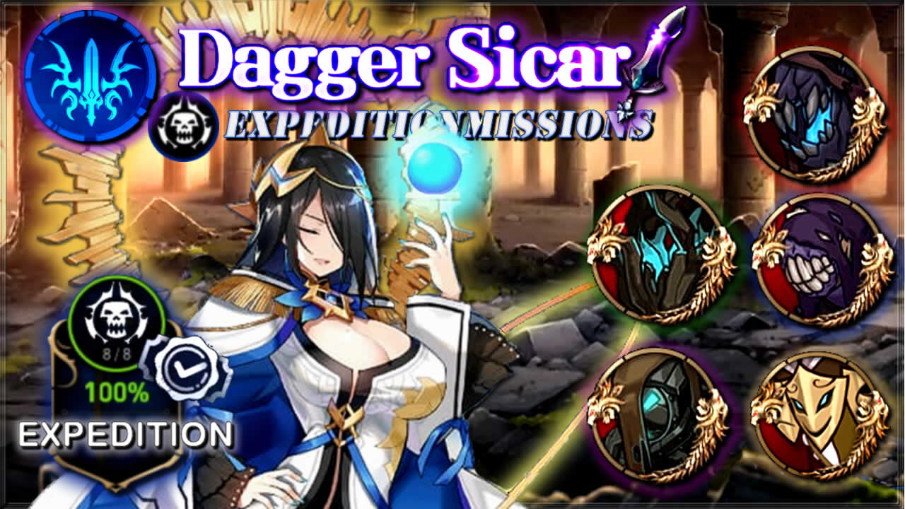 Epic Seven [Android] - Dagger Sicar / 100% Expedition Missions (Normal & Hard)