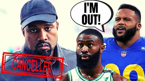 Kanye West FINISHED?!? | Aaron Donald, Jalen Brown CANCEL Ye After "Controversial" Comments