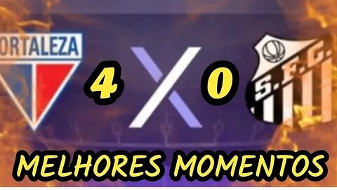 Fortaleza 4x0 Santos | MELHORES MOMENTOS | Brasileirão 2023 - FORTALEZA ATROPELOU
