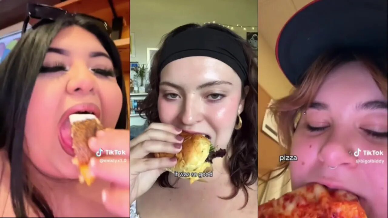 what I eat in a day as a fat person | tiktok compilation