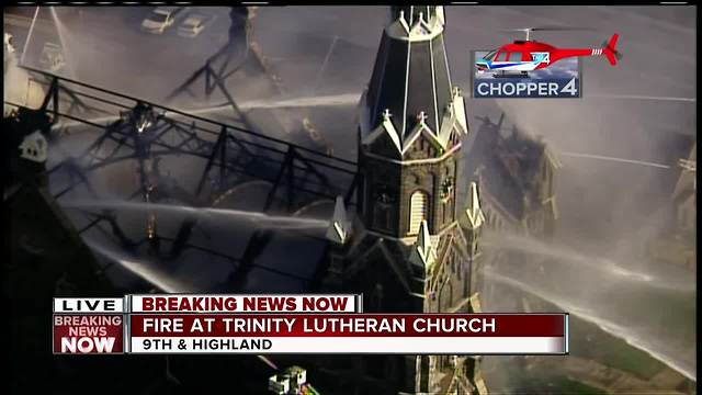 Woman Baptized at Church Reacts to Fire