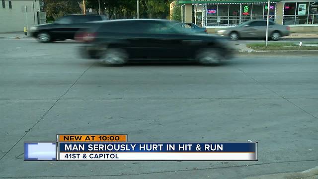 Man seriously hurt in hit and run