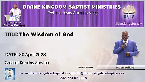 The Wisdom of God [30 April 2023]