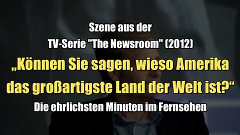 Szene aus der TV-Serie "The Newsroom" (2012): Die ehrlichsten Minuten im Fernsehen