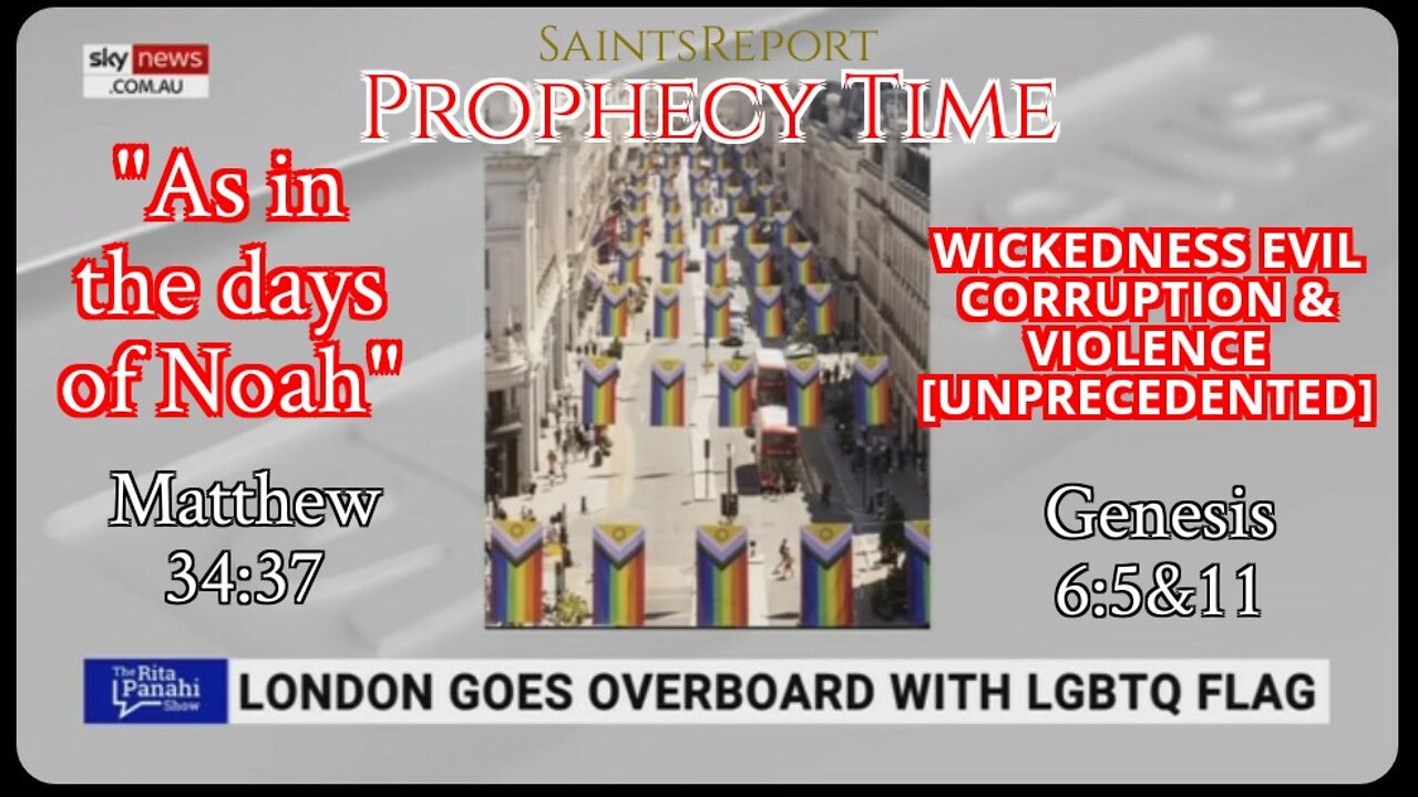 1253. 🛑LGBTQ as in the days of Noah ☄BRACE FOR IMPACT