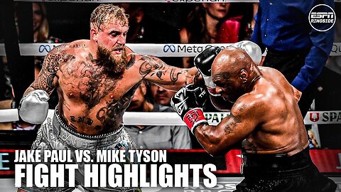 JAKE PAUL VS MIKE TYSON !! FIGHT HIGHLIGHTS