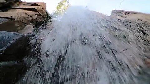 underneath a waterfall sound