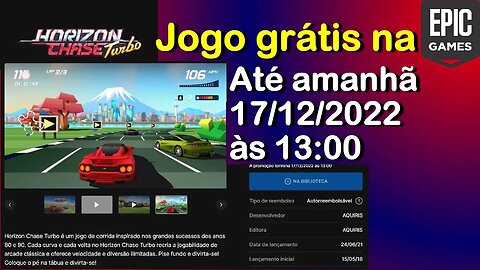 Jogo Grátis até 17/12/2022 - Horizon Chase Turbo - Epic Games
