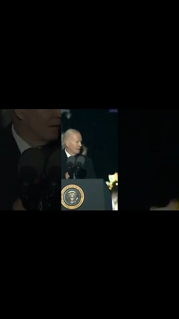 Joe Biden startled by loud noises