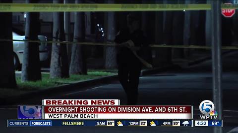 Overnight shooting investigated on Division Ave. at 6th Street in West Palm Beach