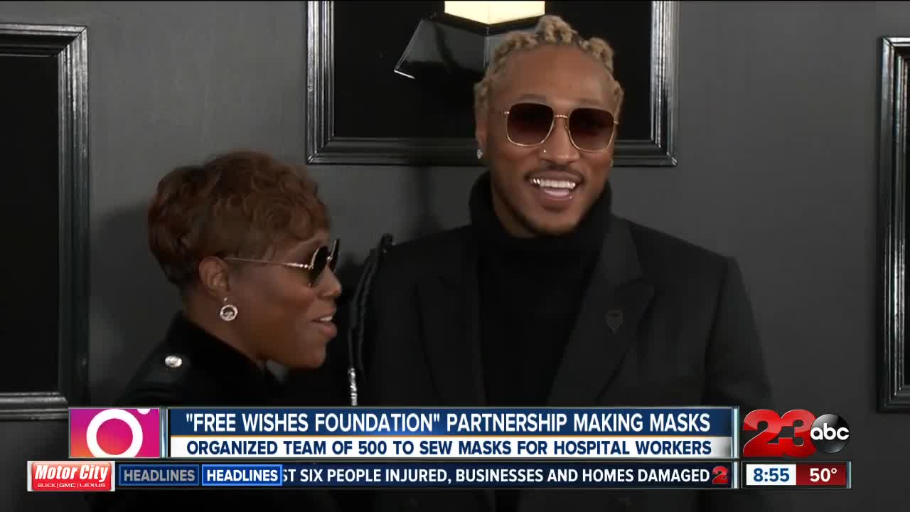 Rapper Future uses foundation to create masks