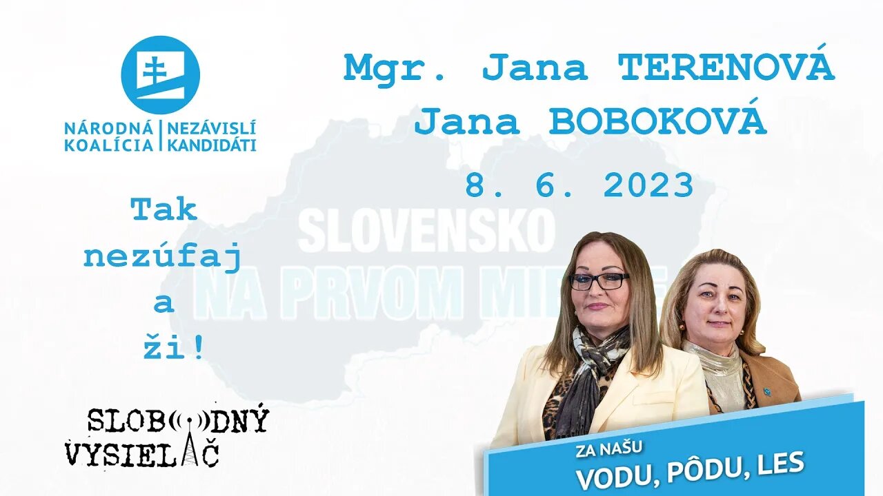 Tak nezúfaj a ži! | 8. 6. 2023 Mgr. Jana Terenová a Jana Boboková v rádiu Slobodný Vysielač.