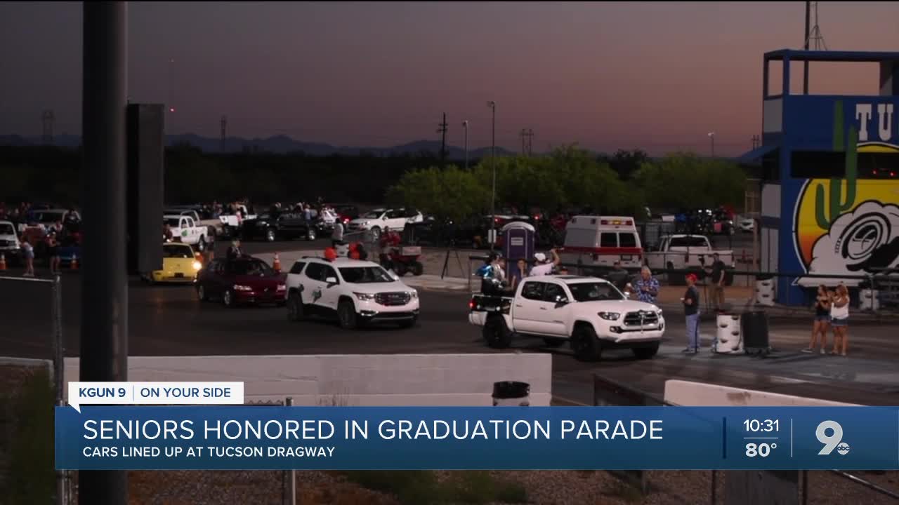 Tucson Dragway hosts graduation parade