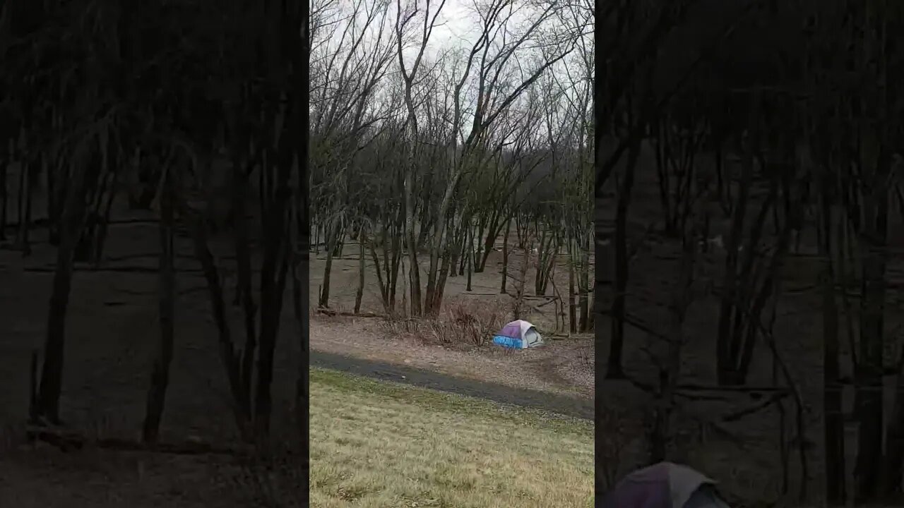 homeless in campment Edwardsville