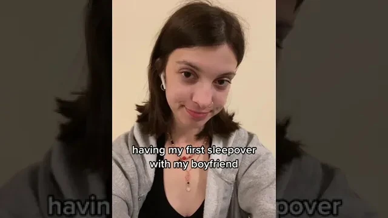 Having My First Sleepover With My Boyfriend 📸 Cluelessmae #Shorts