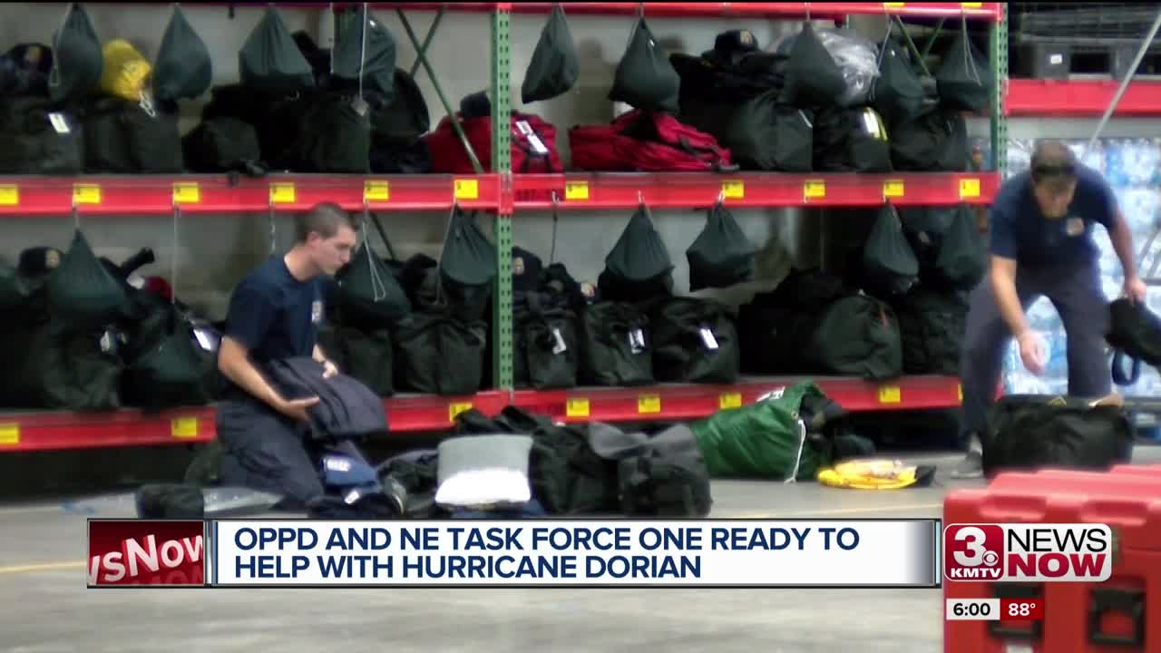 Nebraska Task Force One and OPPD ready to help with Hurricane Dorian