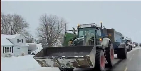 BREAKING: Farmers for Freedom slow roll to Sarnia Ontario border