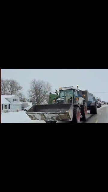 BREAKING: Farmers for Freedom slow roll to Sarnia Ontario border