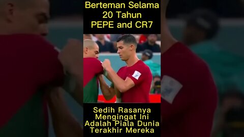 MOMENT cristiano ronaldo dengan pepe#shorts #fyp