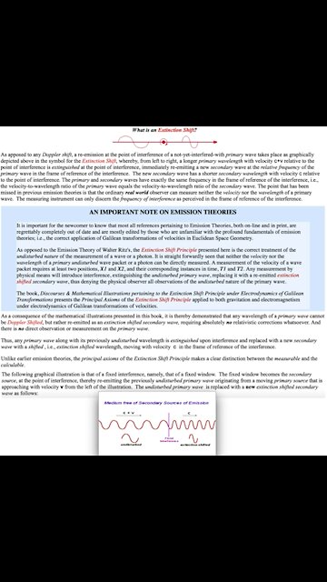 Emissions Theory - Dr Edward Dowdye - Extinction Shift Principle
