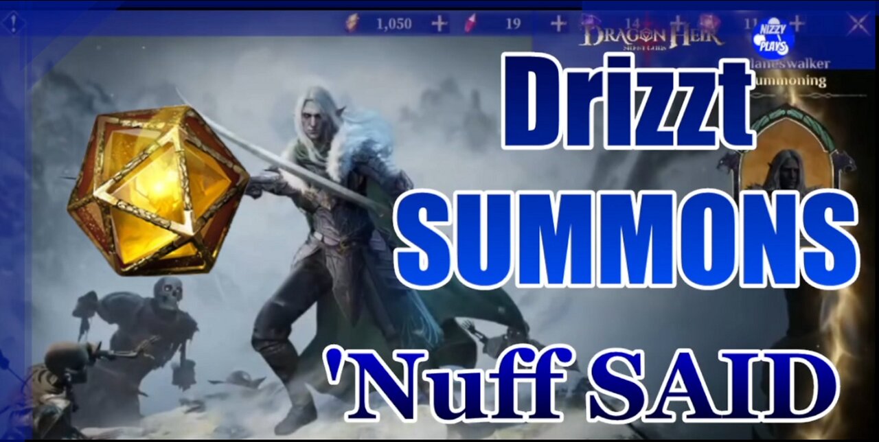 🎲🎲 SUMMON SESSIONS Drizzt 🎲🎲 F2P! Dragonheir: Silent Gods