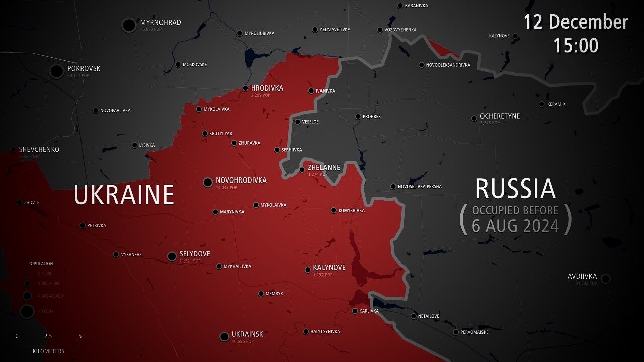 Покровское наступление русских - с 6 августа по 12 декабря 2024 г.