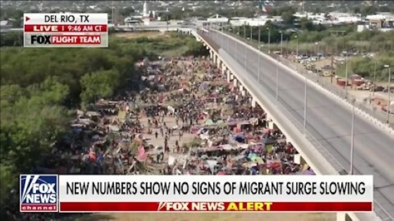 Del Rio Texas Port of Entry -- Amid Migrant Surge