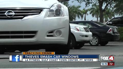 Car buglars target local gym again