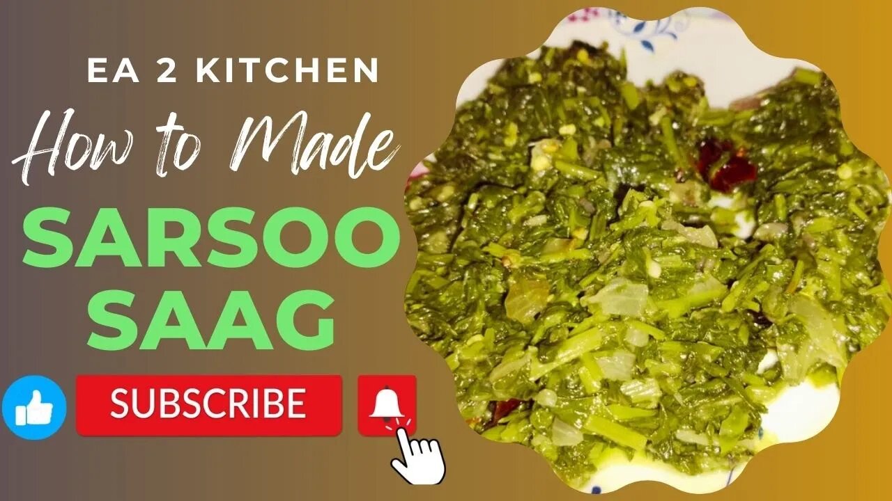 sarson ka saag | saag recipe | by Ea 2 Kitchen