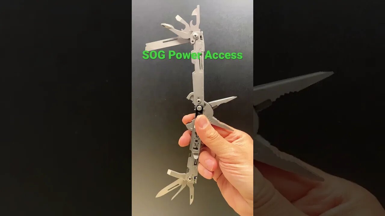 SOG Power Access multi tool trimming cable.