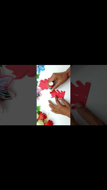 How to Make 3D Paper Snowflake || Easy Paper Crafts #shorts #snowflake