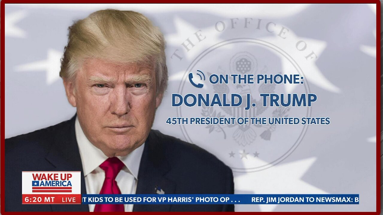 FULL INTERVIEW: President Donald Trump on Newsmax's "Wake Up America" - 2130
