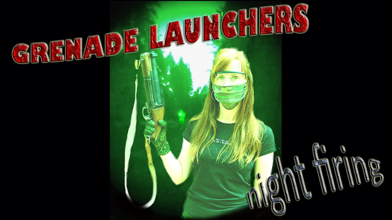 Red Sonja Airsoft: Night shooting from an airsoft grenade launcher