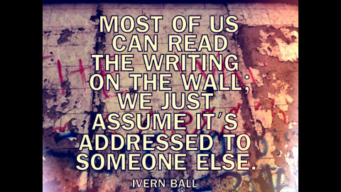 The Writing On The Wall